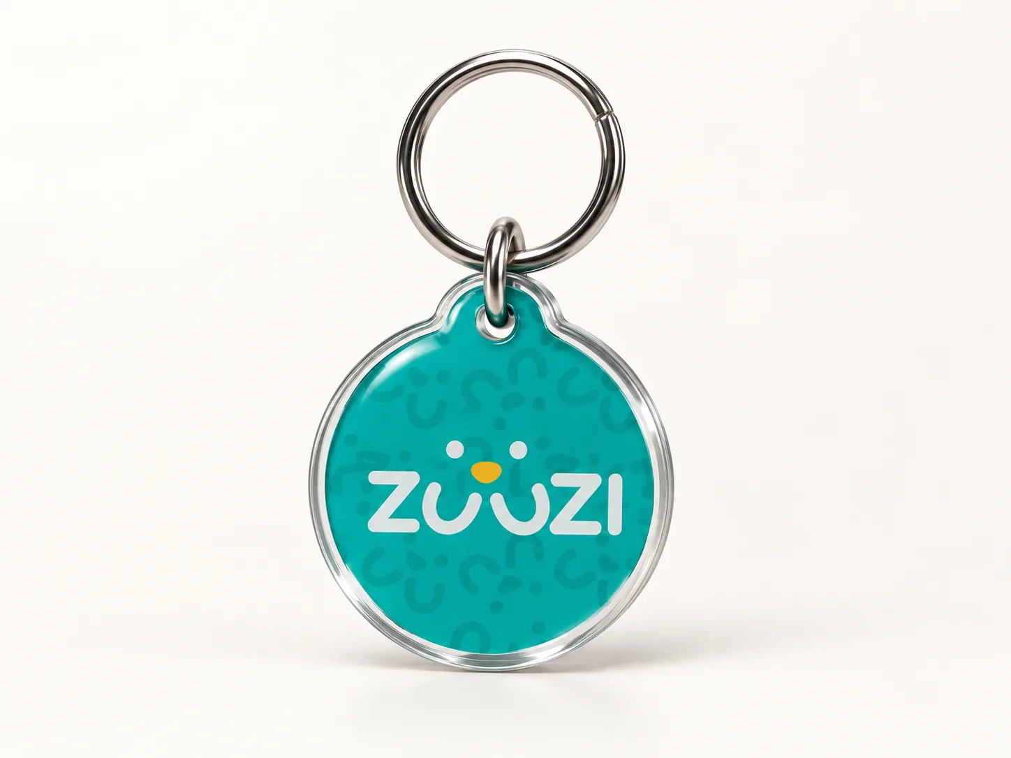 Tag Zuuzi azul petróleo com argola prateada